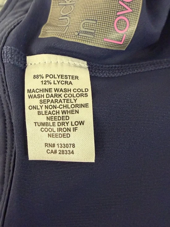 Lucky In Love Racer Rib Pleated Skirt- Navy, size XS - Picture 7 of 7